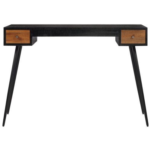  tömör újrahasznosított tíkfa íróasztal 117 x 56,5 x 75 cm