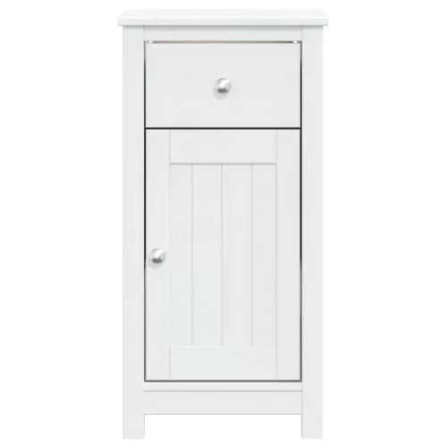  BERG fehér tömör fenyőfa fürdőszobaszekrény 40 x 34 x 80 cm