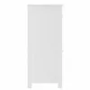  BERG fehér tömör fenyőfa fürdőszobaszekrény 40 x 34 x 80 cm