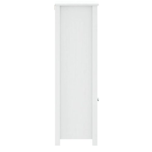  BERG fehér tömör fenyőfa fürdőszobaszekrény 40 x 34 x 110 cm