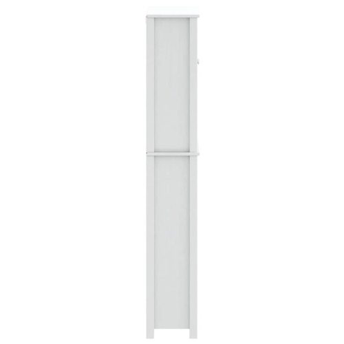  BERG fehér tömör fa mosógépszekrény 76 x 27 x 164,5 cm