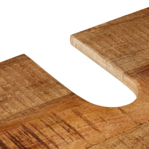  vas és tömör mangófa fürdőszobai mosdószekrény 55 x 35 x 60 cm