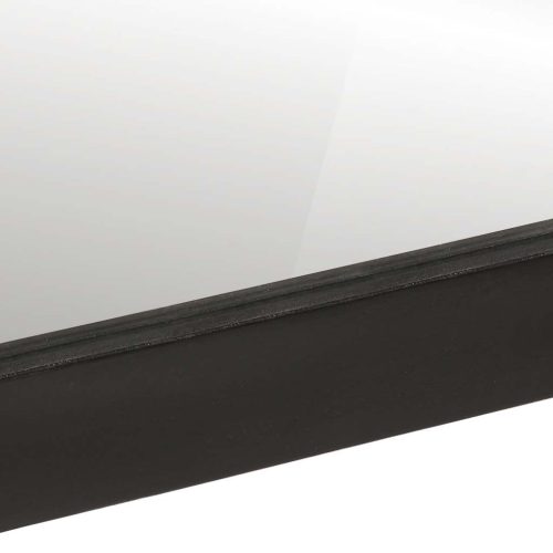  üveg és tömör mangófa fürdőszobatükör 55 x 1 x 60 cm