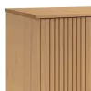  OLDEN barna tömör fenyőfa gardrób 76,5 x 53 x 172 cm