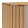  OLDEN szürke és barna tömör fenyőfa gardrób 76,5 x 53 x 172 cm