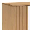  OLDEN fehér és barna tömör fenyőfa gardrób 76,5 x 53 x 172 cm