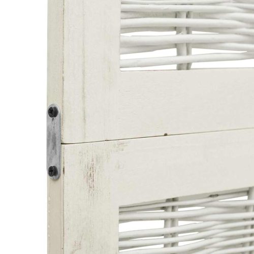  3 paneles fehér tömör császárfa térelválasztó