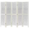  5 paneles fehér tömör császárfa térelválasztó