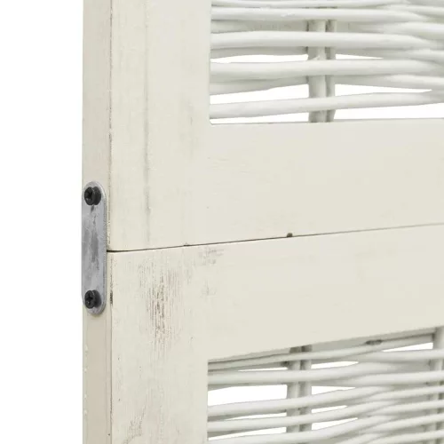  5 paneles fehér tömör császárfa térelválasztó