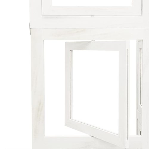  3 paneles fehér tömör császárfa térelválasztó