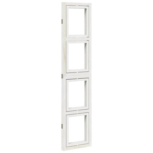  3 paneles fehér tömör császárfa térelválasztó