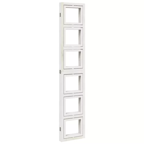  4 paneles fehér tömör császárfa térelválasztó