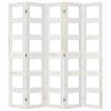 5 paneles fehér tömör császárfa térelválasztó