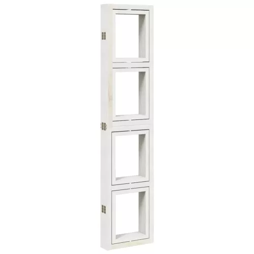  6 paneles fehér tömör császárfa térelválasztó