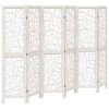  6 paneles fehér tömör császárfa térelválasztó