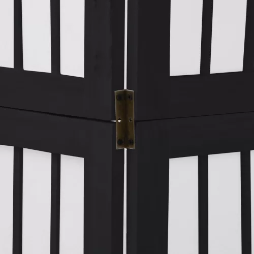  3 paneles fekete tömör császárfa térelválasztó