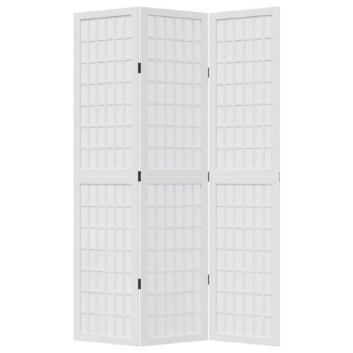  3 paneles fehér tömör császárfa térelválasztó