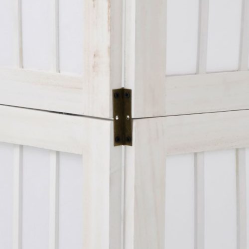  3 paneles fehér tömör császárfa térelválasztó