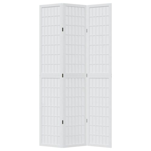  3 paneles fehér tömör császárfa térelválasztó