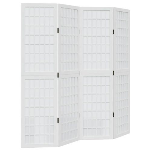  4 paneles fehér tömör császárfa térelválasztó