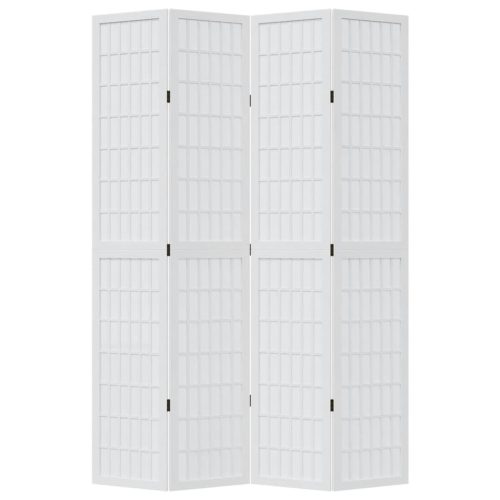  4 paneles fehér tömör császárfa térelválasztó