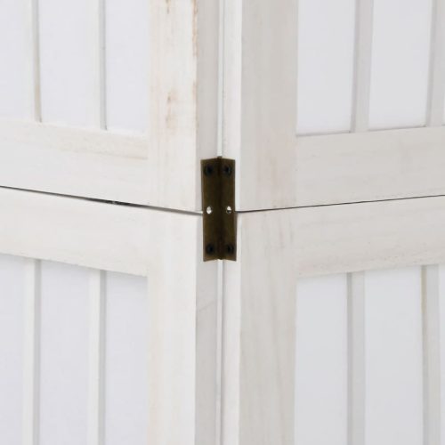  5 paneles fehér tömör császárfa térelválasztó