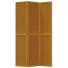 3 paneles barna tömör császárfa térelválasztó