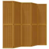  5 paneles barna tömör császárfa térelválasztó