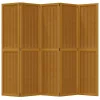  5 paneles barna tömör császárfa térelválasztó