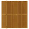  5 paneles barna tömör császárfa térelválasztó