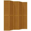  5 paneles barna tömör császárfa térelválasztó