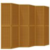  6 paneles barna tömör császárfa térelválasztó