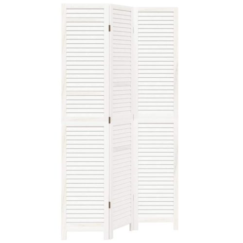  3 paneles fehér tömör császárfa térelválasztó