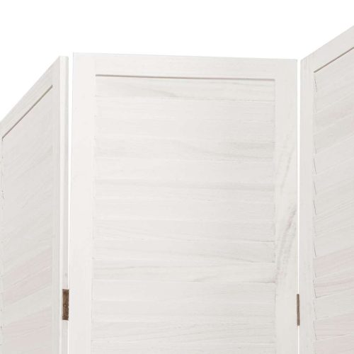  5 paneles fehér tömör császárfa térelválasztó