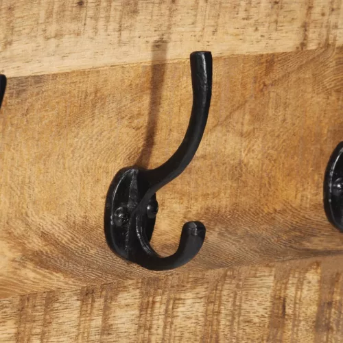  2 db tömör nyers mangófa fogas 80 x 8 x 25 cm