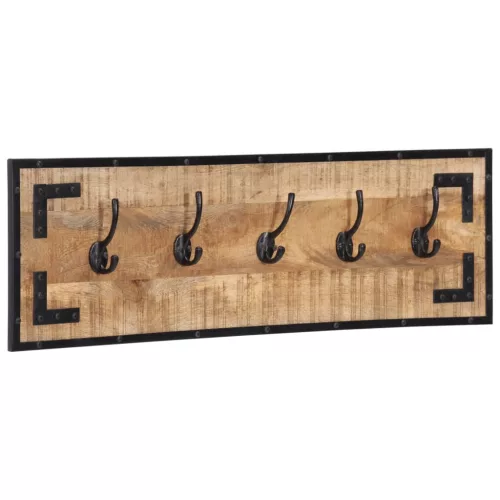  2 db tömör nyers mangófa fogas 80 x 8 x 25 cm