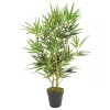  zöld mű bambuszfa 368 levéllel 80 cm