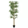  zöld mű bambusz fa 1216 levéllel 180 cm