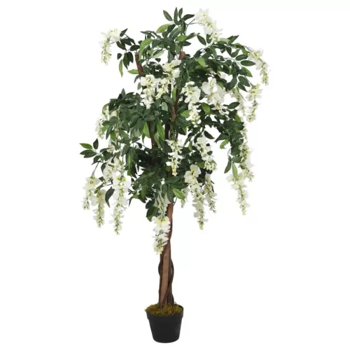  zöld és fehér mű akácfa 840 levéllel 120 cm