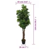  zöld mű-lantlevelűfikusz 180 levél 150 cm