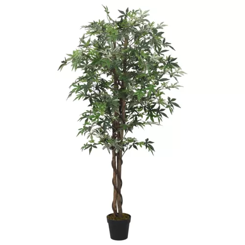  zöld mű juharfa 336 levéllel 120 cm