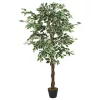  zöld mű fikusz fa 378 levéllel 80 cm
