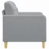  világosszürke szövet kanapéfotel 60 cm