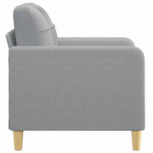  világosszürke szövet kanapéfotel 60 cm