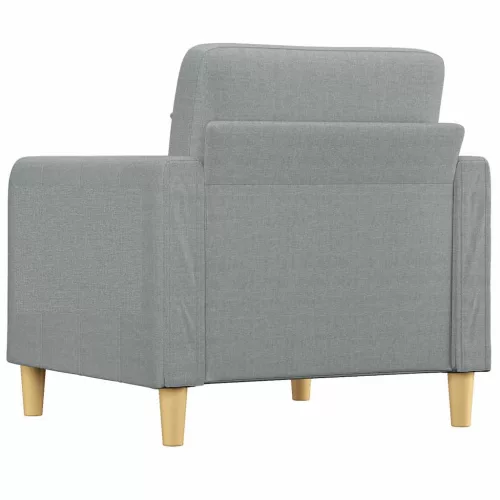  világosszürke szövet kanapéfotel 60 cm
