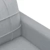  világosszürke szövet kanapéfotel 60 cm