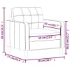  világosszürke szövet kanapéfotel 60 cm