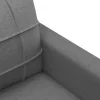  kétszemélyes sötétszürke szövetkanapé 120 cm