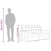  2 személyes krémszínű műbőr kanapé 120 cm