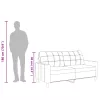  2 személyes fekete műbőr kanapé 140 cm